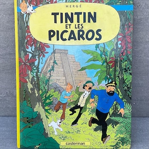 タンタン - 1976 初版タンタンとピカロス (タンタンとピカロス)、フランス語版、キャスターマン本