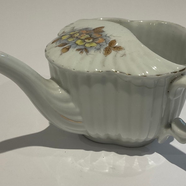 Porcelain invalid pap feeder cup, German, late 19th century c1890