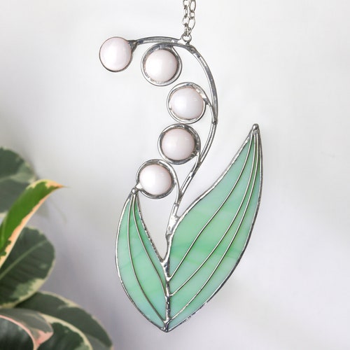 Stained Glass Lily of the Valley 3d Decor Floral Suncatcher - Etsy