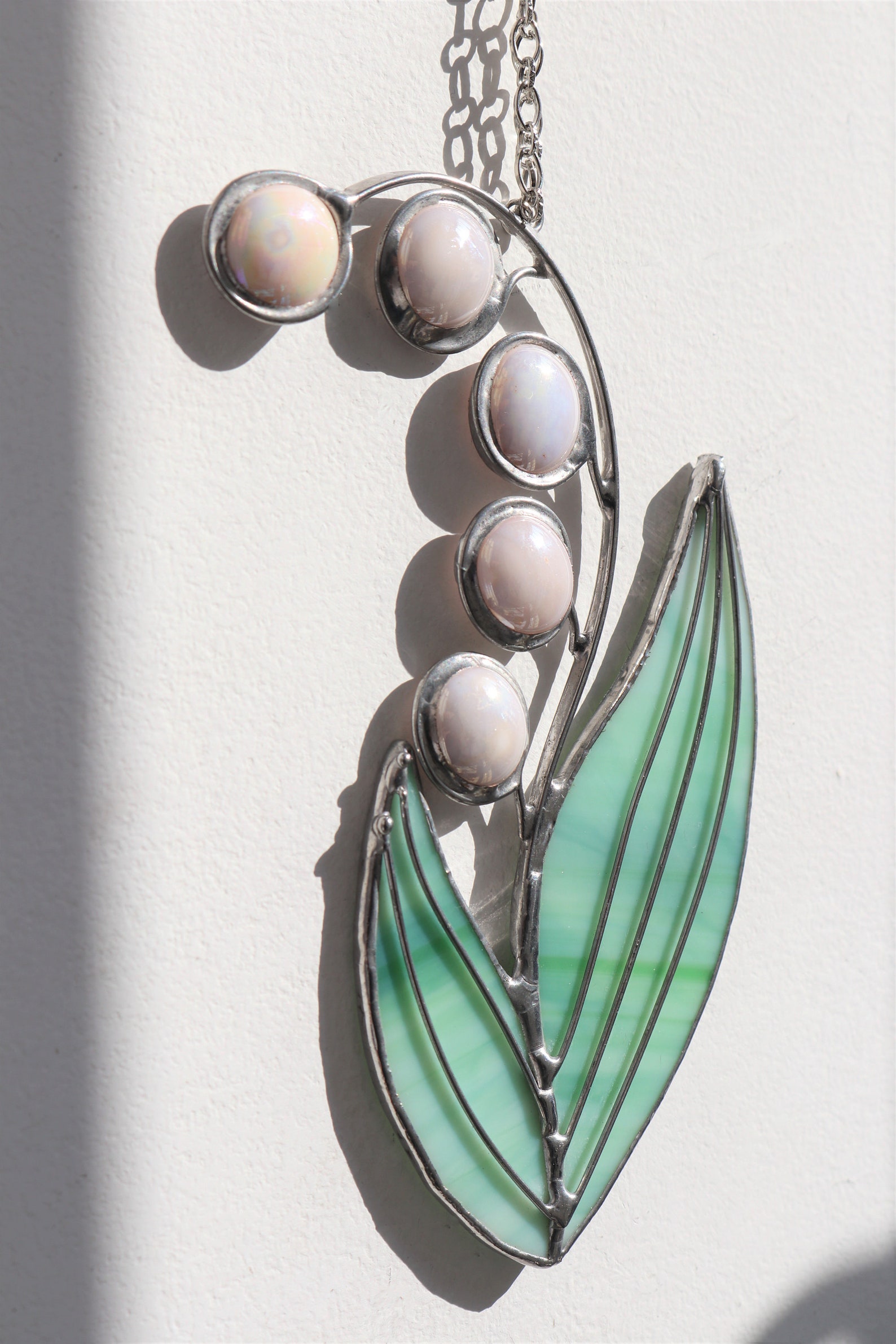 Suncatcher lily of the valley Stained glass lily of the valley | Etsy