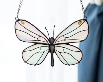 Butterfly Suncatcher Stained Glass Butterfly decor Butterflies Sun catchers Handmade gift Home decor accents Hanging decor Unique gift