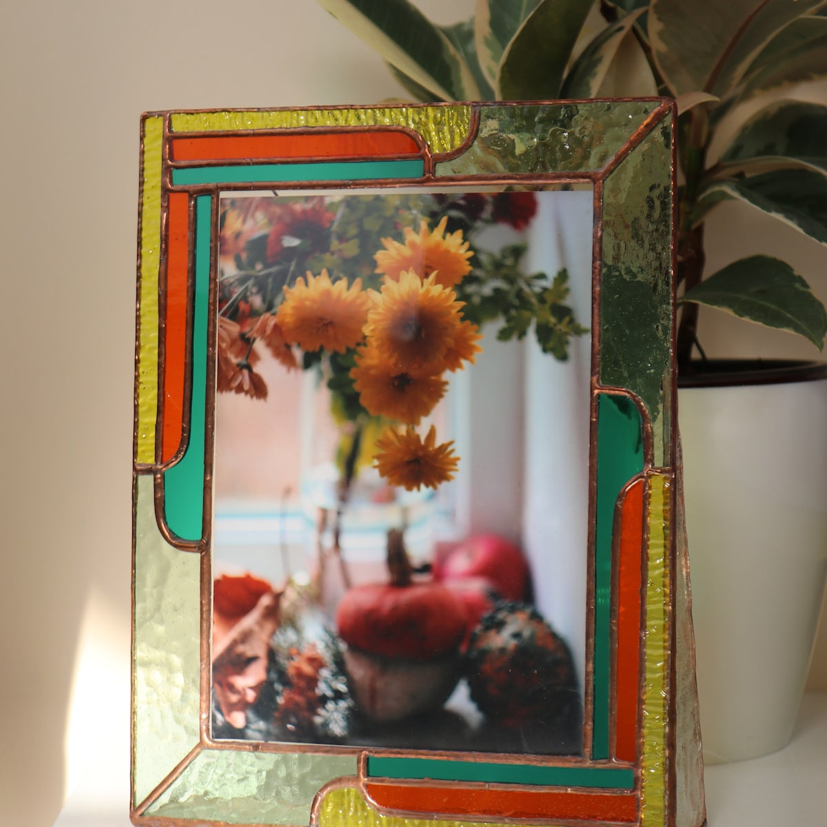 Handmade Stained Glass Photo Frame