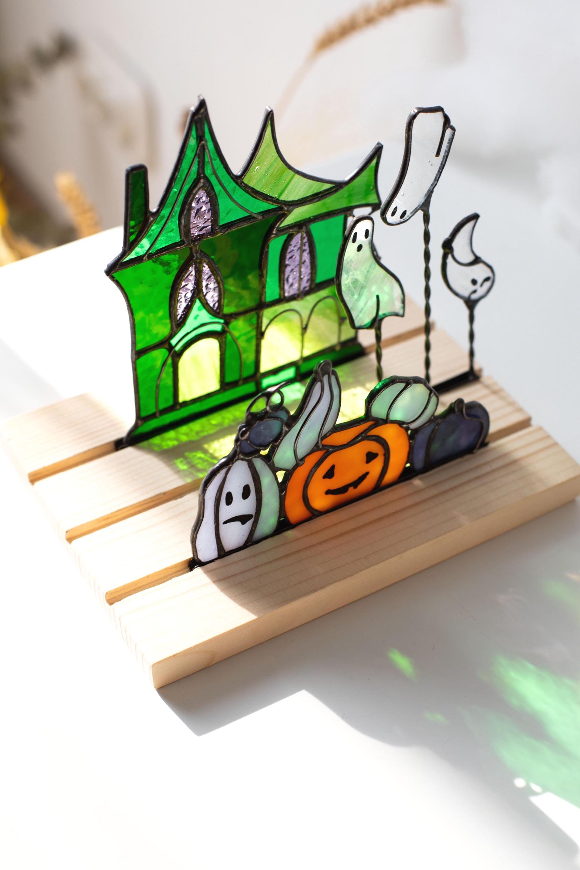 ステンドグラス - お化け屋敷 - 幽霊 - カボチャ - ハロウィンの装飾