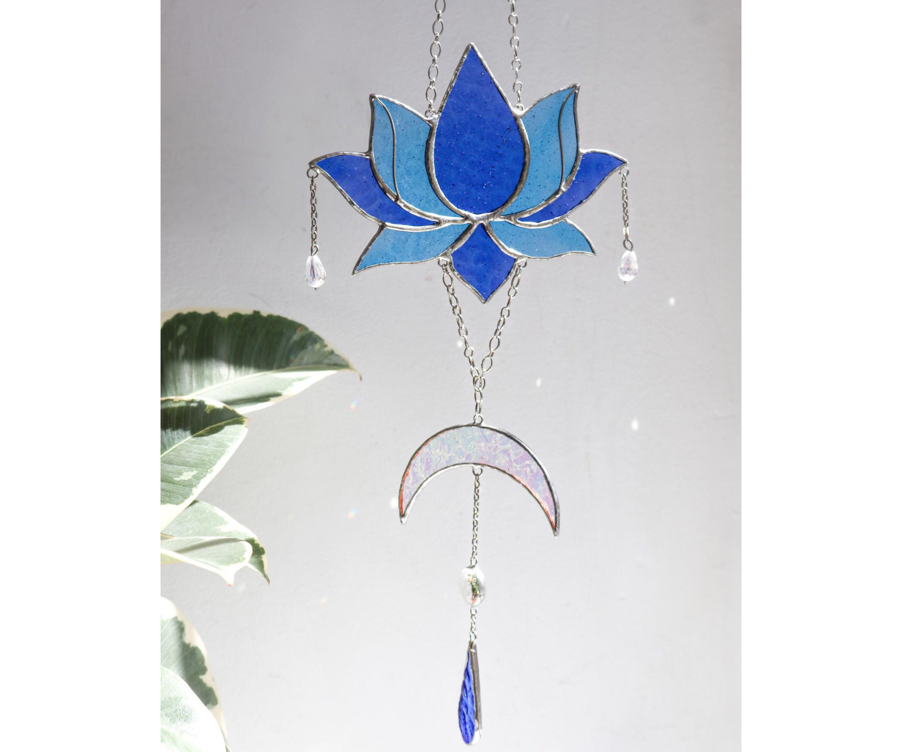 Lotus and Crescent Moon Suncatcher campestre.al.gov.br