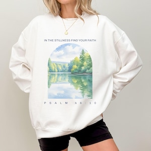 Religiöses Sweatshirt, Christliches Sweatshirt, Inspirierende Kleidung, Glaube Shirt, Bibel Vers Shirts, Glaubensbasiertes Kleid, übergroßer Rundhalsausschnitt