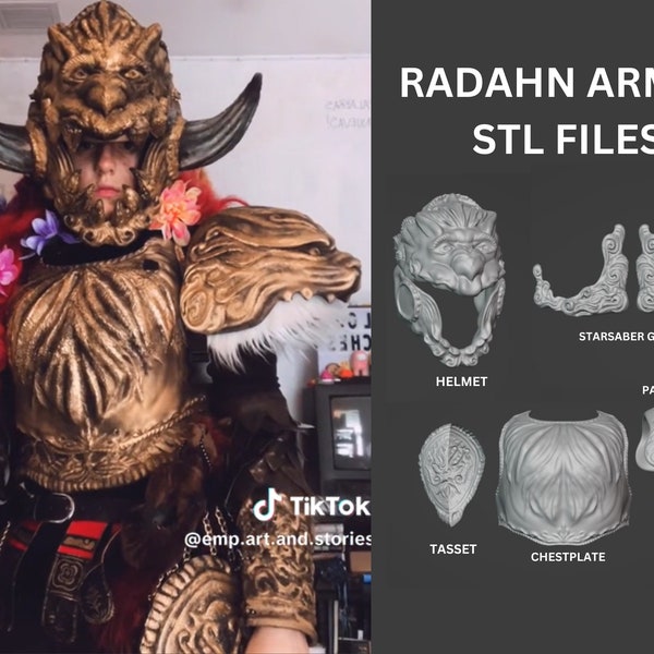 STL File General Radahn Armor from Elden Ring for Cosplay