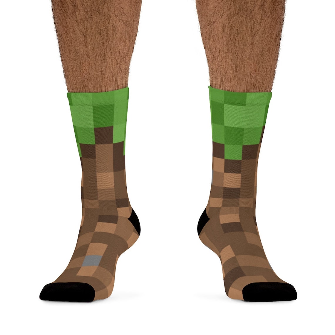 Minecraft Pixelated Socks/ Minecraft Pixel Socks/ Minecraft Etsy