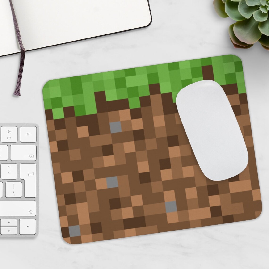 Minecraft Mouse Pad/ Pixelated Mouse Mat/ Minecraft Room Etsy