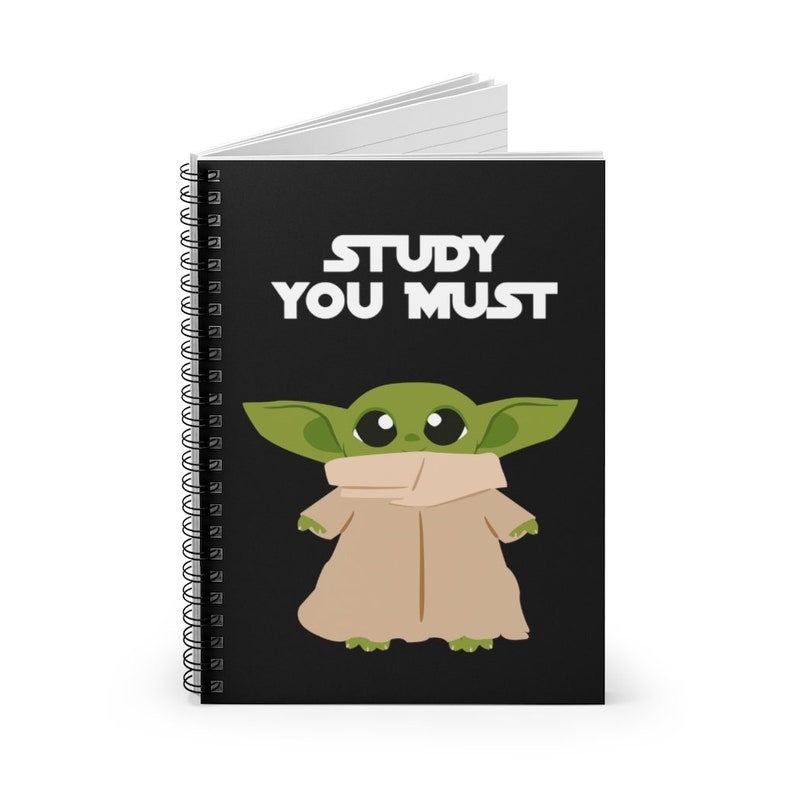 Baby Yoda Spiral Notebook Ruled Line/ Mandalorian Notebook/ Etsy