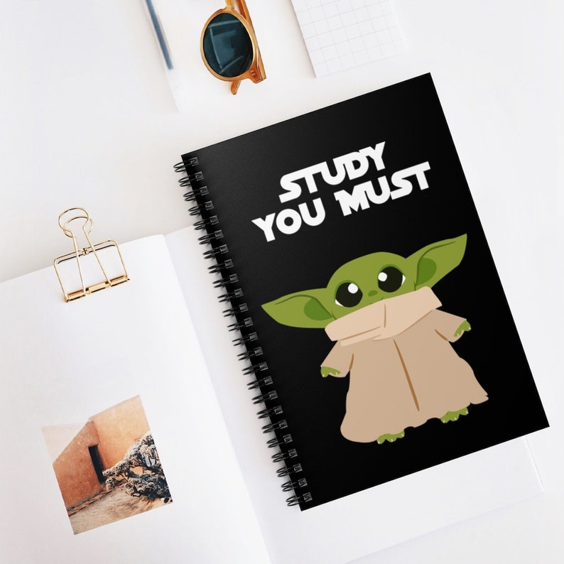 Baby Yoda Spiral Notebook Ruled Line/ Mandalorian Notebook/ Etsy