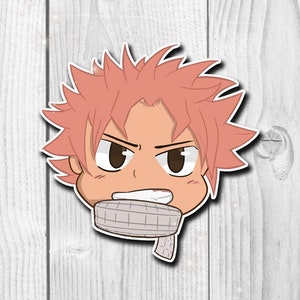 Natsu Dragneel, 3 Inch, Waterproof Sticker, Fairy Tail Sticker, Anime Sticker