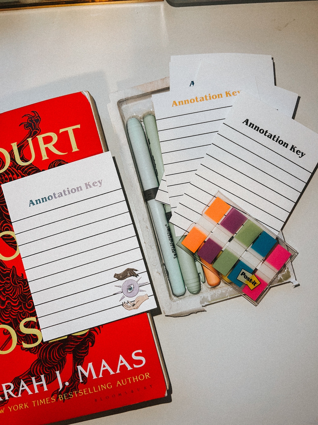 Book Annotation Key Sticker/card Annotation Tabs Book Accessories