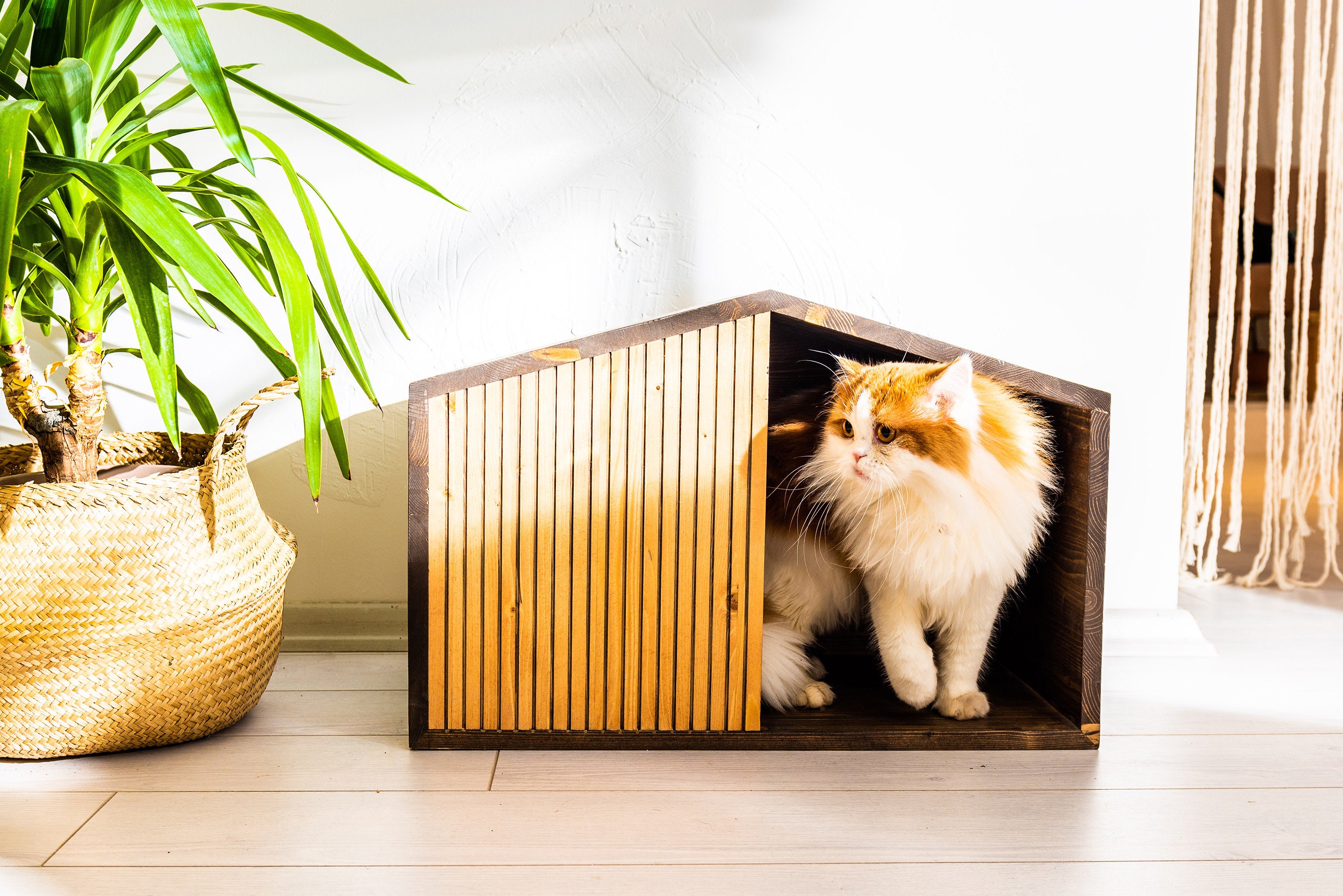 Cat wooden house Etsy