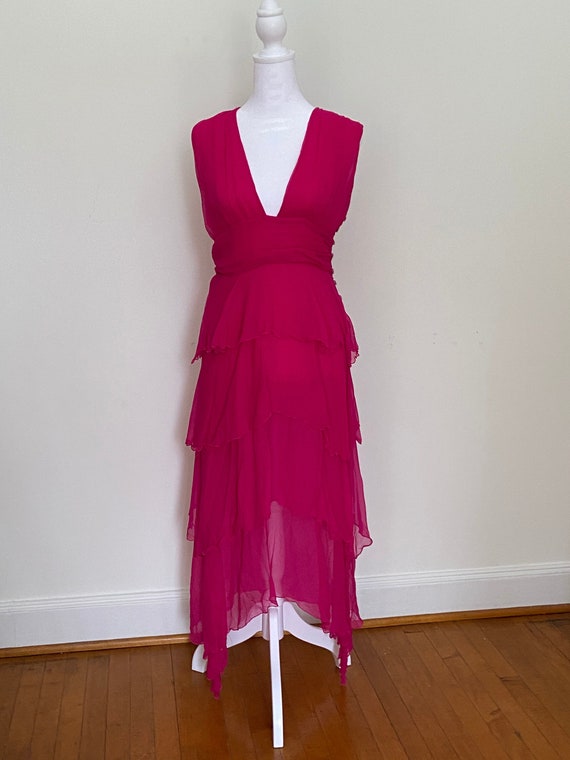 Amazing fuchsia Ungaro party dress