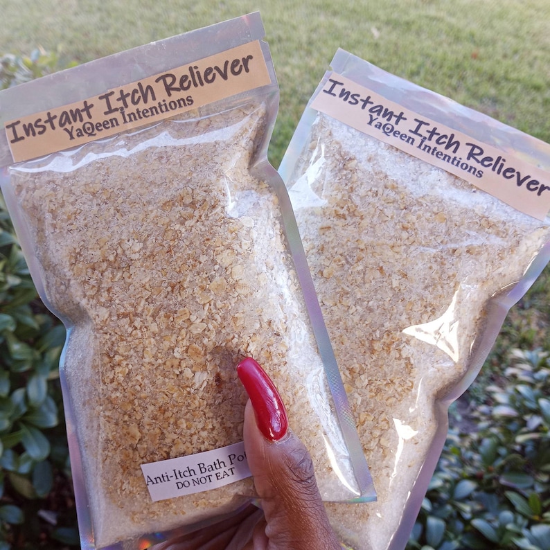 Instant Itch Reliever Rash Oatmeal Bath for Bug Bites Hives Etsy