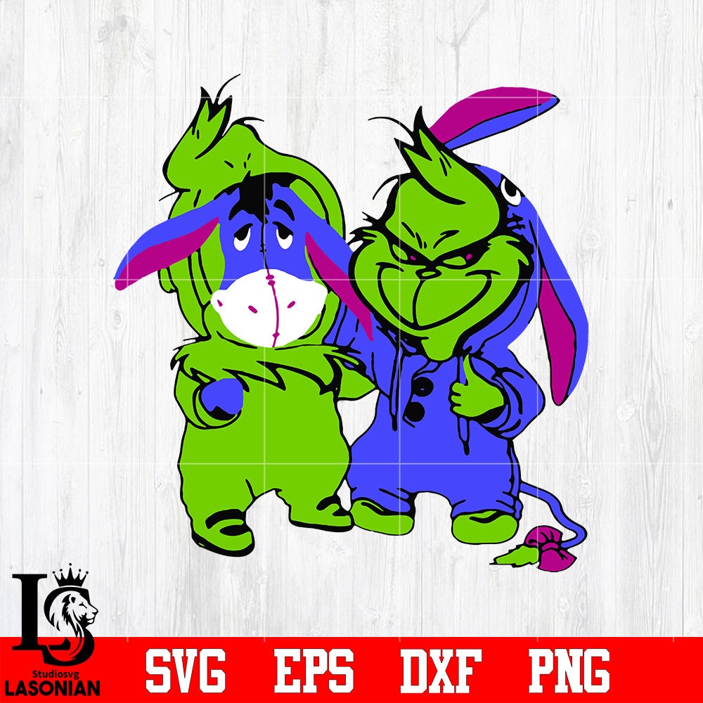 Download Baby Grinch And Baby Eeyore svg eps dxf png file | Etsy