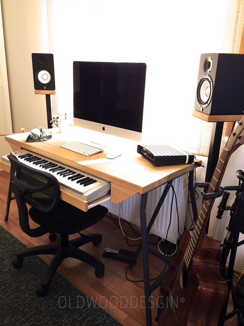 Mini Studio Desk Steel Speaker Stand Music Studio Desk Etsy