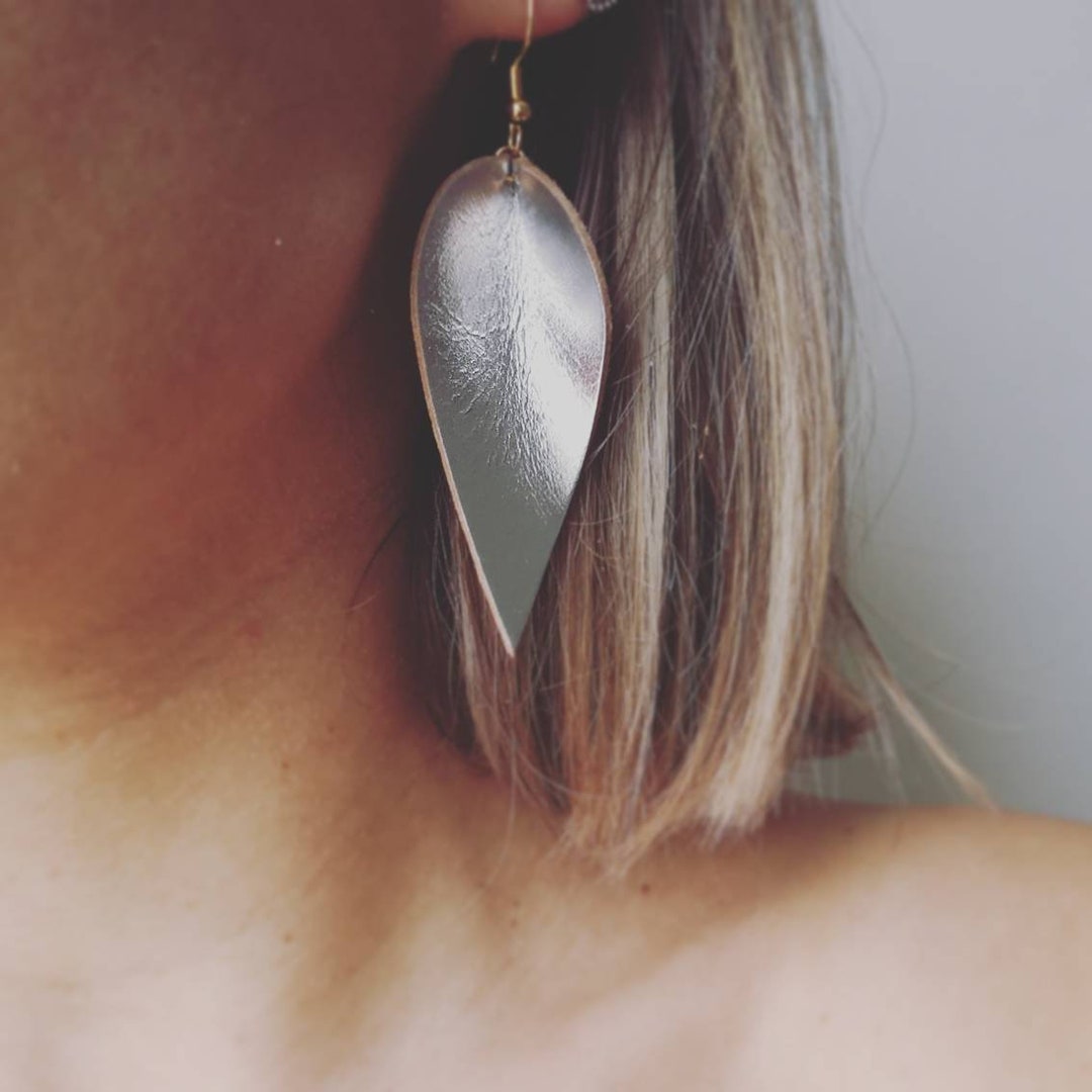 Pendientes Y Collar De Hoja Para Mujer – Regalo Perfecto Para Cumpleaños, Aniversario, Día De La Madre, Navidad O San Valentín – Bisutería Artesanal Original