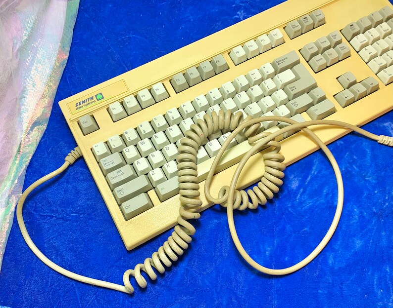 Vintage Computer Zenith Keyboard. Etsy