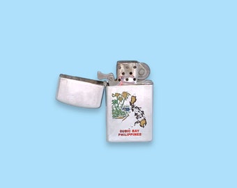 Vintage silverfärgad ZIPPO-tändare. Filippinerna.