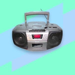 Radio Cd Portátil Cassette, Digital Pll Fm, Reproductor Cd-mp3