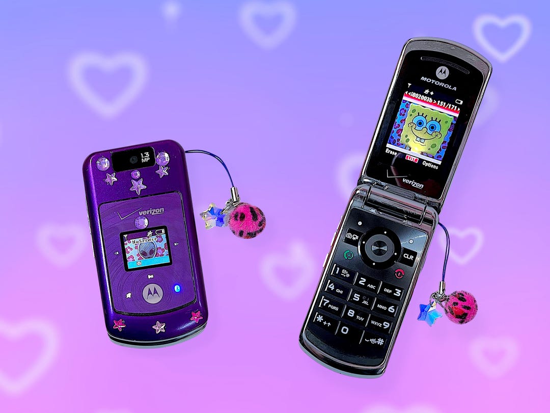 Vintage Y2K Purple Motorola Razor Mobile Flip Cell Phone.works! - Etsy