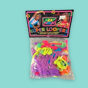 Vintage 90er Jahre Neon Accessoires.