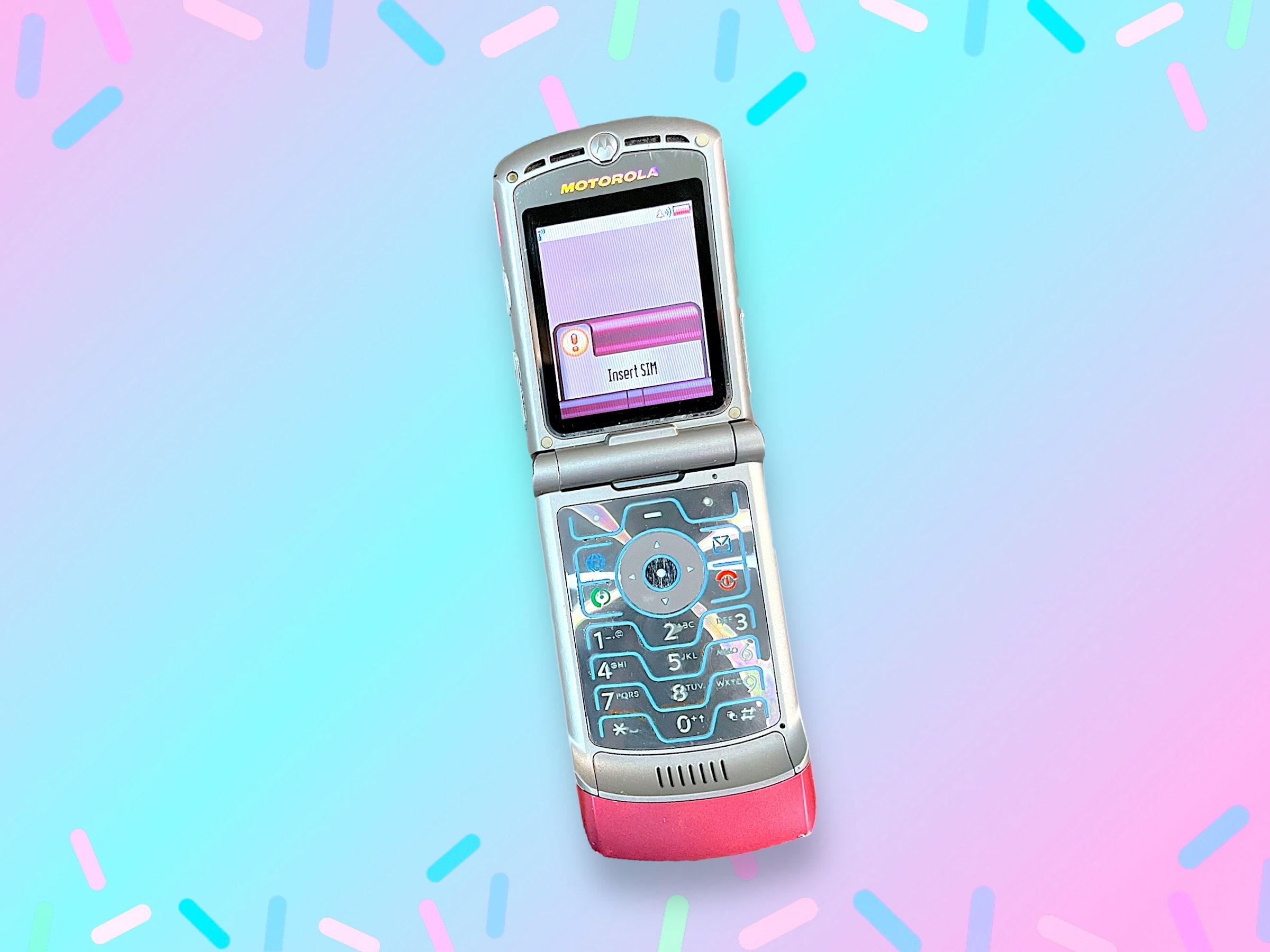 Vintage Y2K Hot Pink Razr Mobile Flip Cell Phone.as Is.works! - Etsy