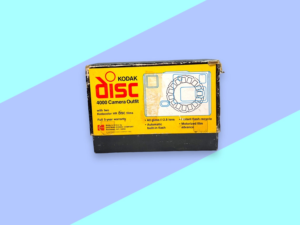 Vintage Kodak Camera Disc 4000 Outfit., photo 4 of 5