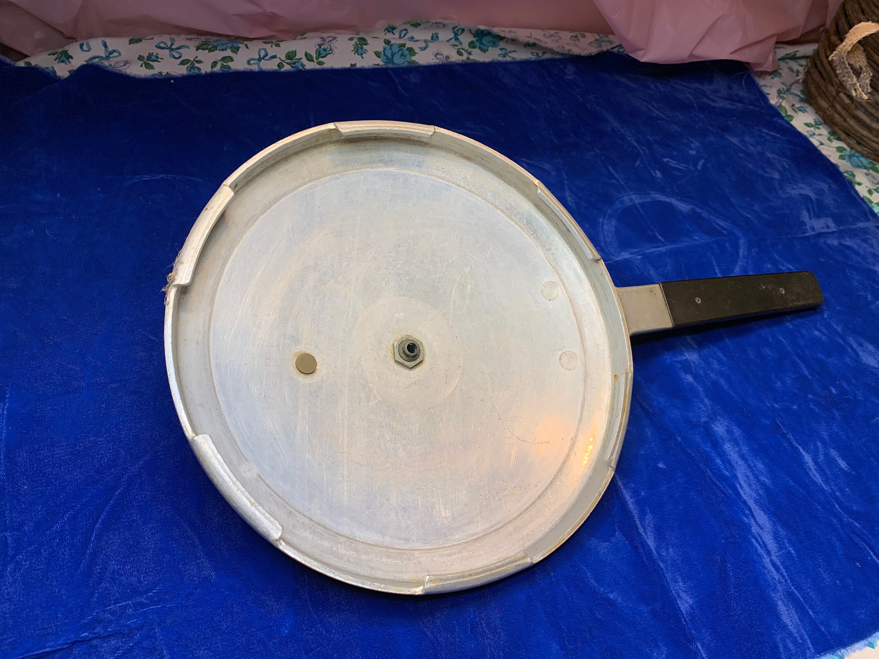 Vintage Metal Silver Pressure Cooker Lid Top. Etsy