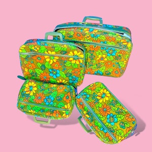 Vintage Suitcase Luggage set.Rare