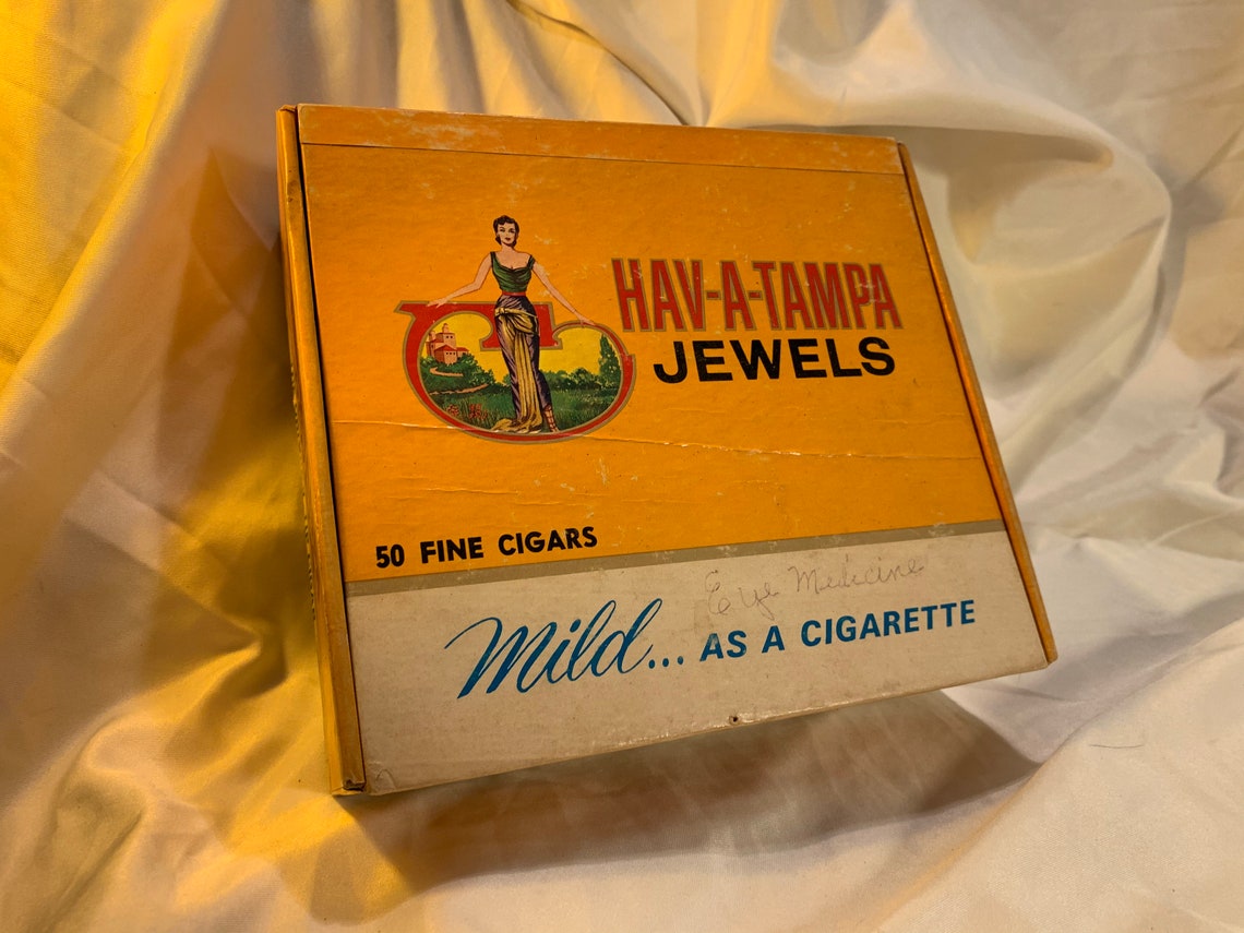 Vintage HavATampa Jewels Cigar Box Etsy