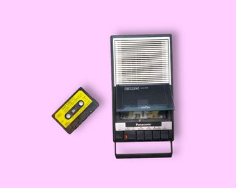Vintage Portable Cassette Tape Player.