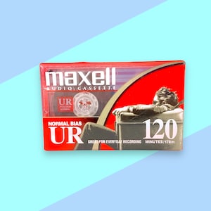 Vintage Maxell Recording Audio Cassette.