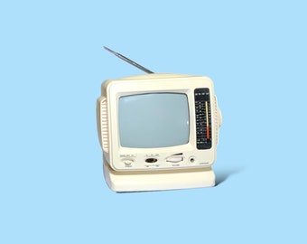 Vintage Y2K TV Tragbarer Fernseher.Wie es ist.Funktioniert!