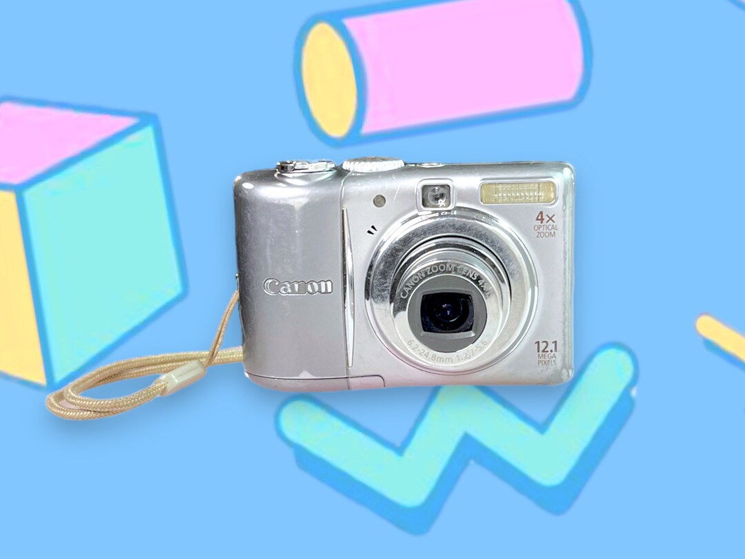 Vintage Y2K Canon Powershot Digital Camera. Tested/works. Etsy