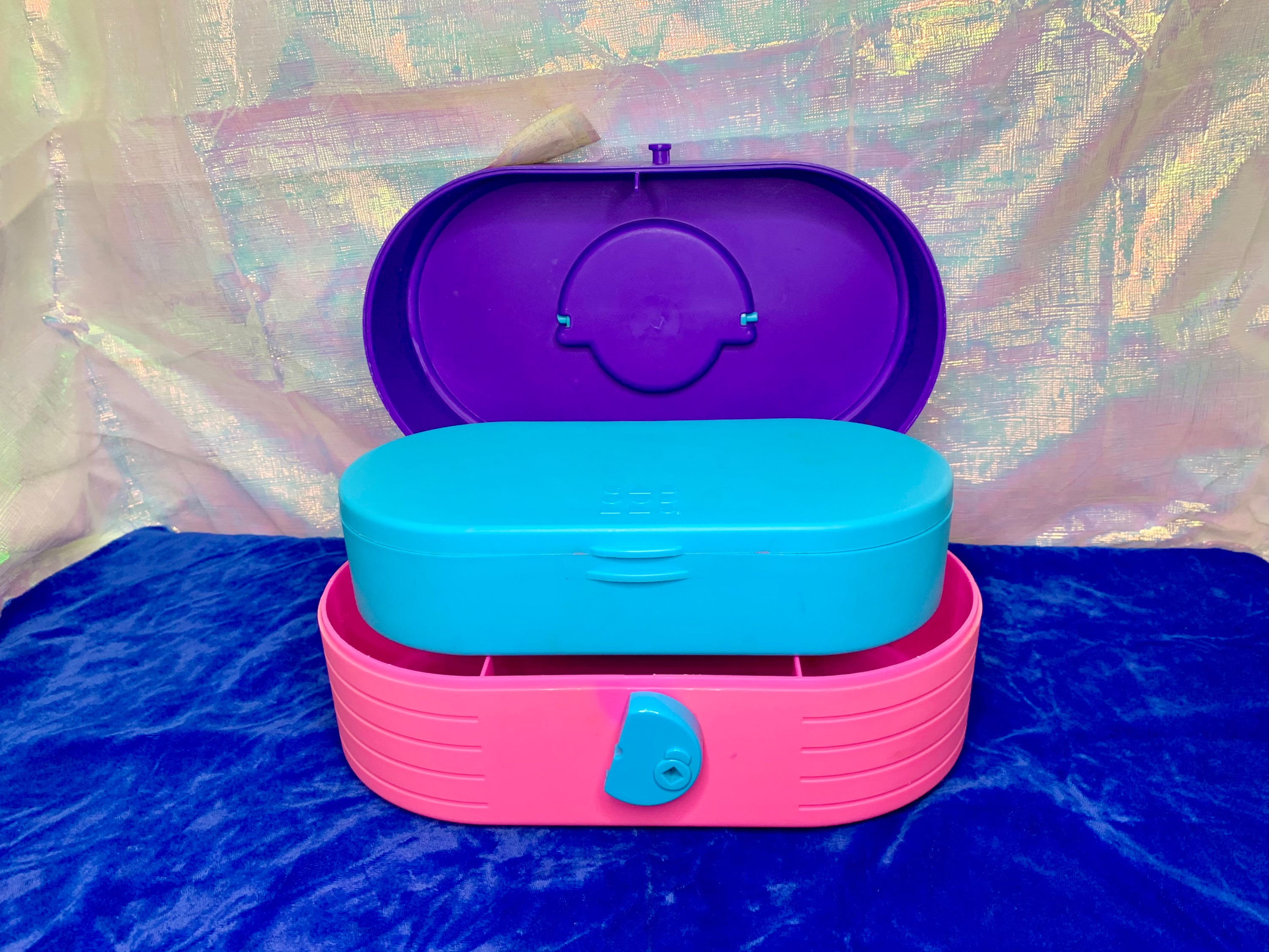 Vintage Caboodle 90s Make up Organizer pick One Vanity Mirror  Organizational Jewelry Box Office Supply Box School Case 1990's Girl Toy -   Israel