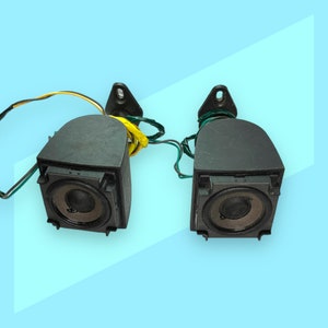 Vintage Y2K Stereo Surround Sound Speakers.