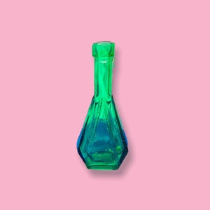 Vintage Emerald Green Glass Bottle. RARE.