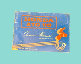 Libro manual de Honda antiguo.