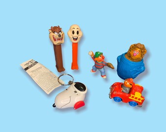 Vintage 90s Sesame Street  Pez toys.