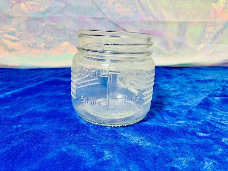 Vintage Glass Old Fashioned Mason Jar With Lid. Etsy