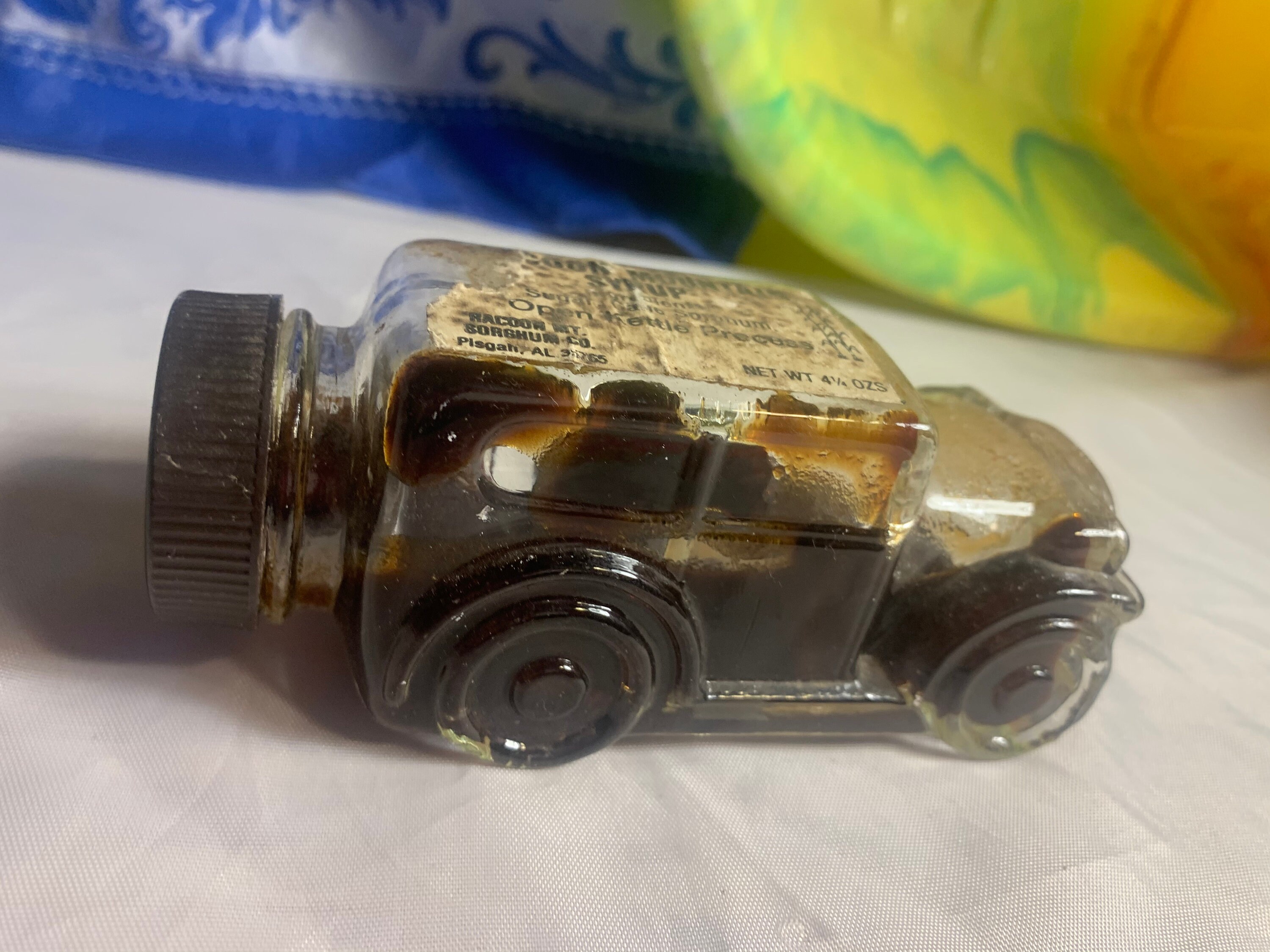 Vintage Car Shaped Glass Syrup Bottle. | Etsy