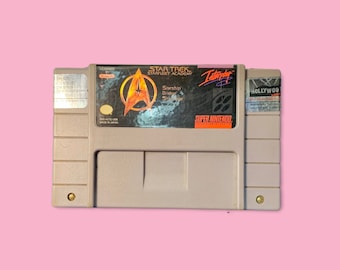 Cartucho de videojuego clásico de Nintendo Star Trek.