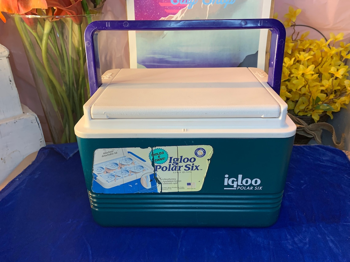 Vintage 90s 6Pack Igloo Cooler Etsy