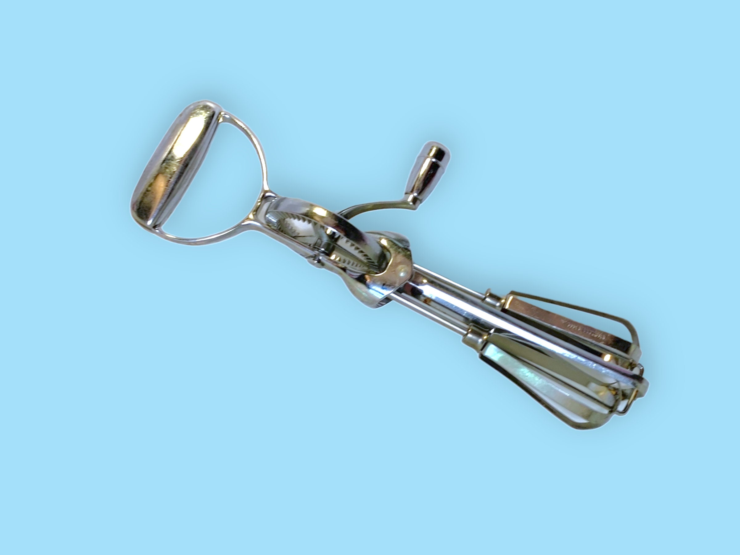 ヴィンテージ　手動ハンドミキサー フランスアンティーク ハンドミキサー（ホイッパー）｜Antiques Knock