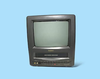 Vintage 90’s VHS TV CRT Television set. Works!