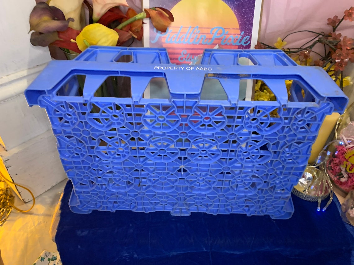 Vintage Plastic Soda Crate Etsy