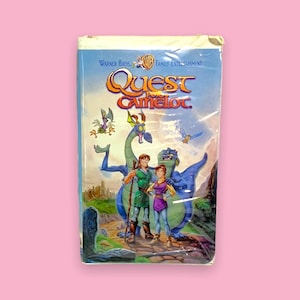 Klasyczna kreskówka z lat 90. Quest For Camelot na kasecie VHS.