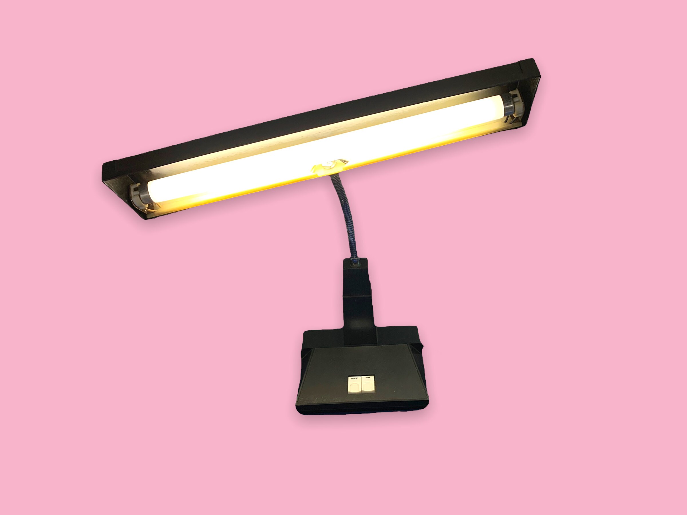 Vintage Adjustable Italian Desk Lamp from the 80s with Black